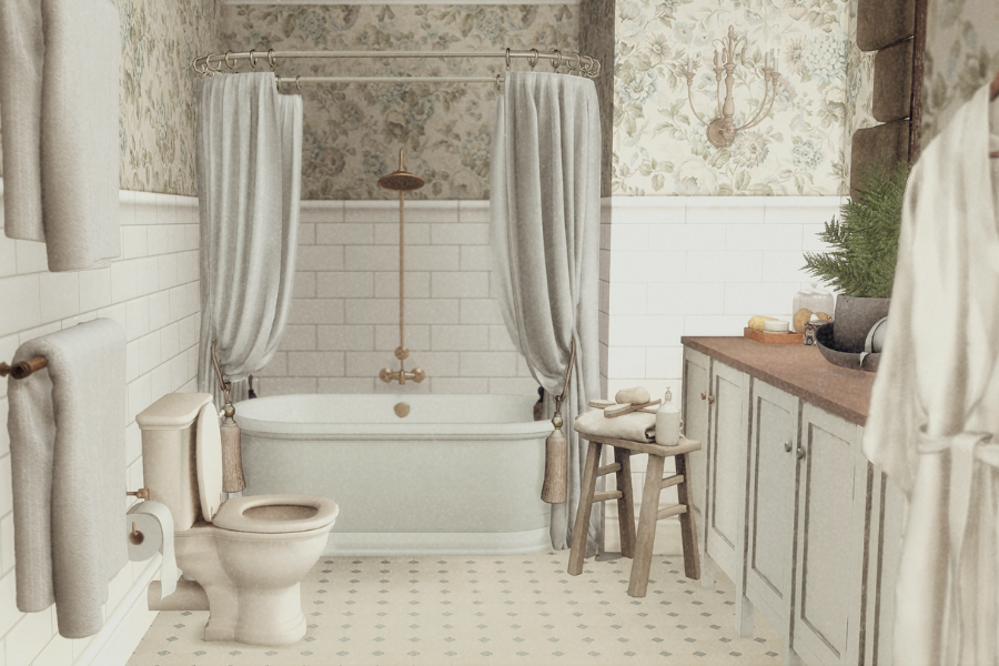 English Christmas Cottage (52).png