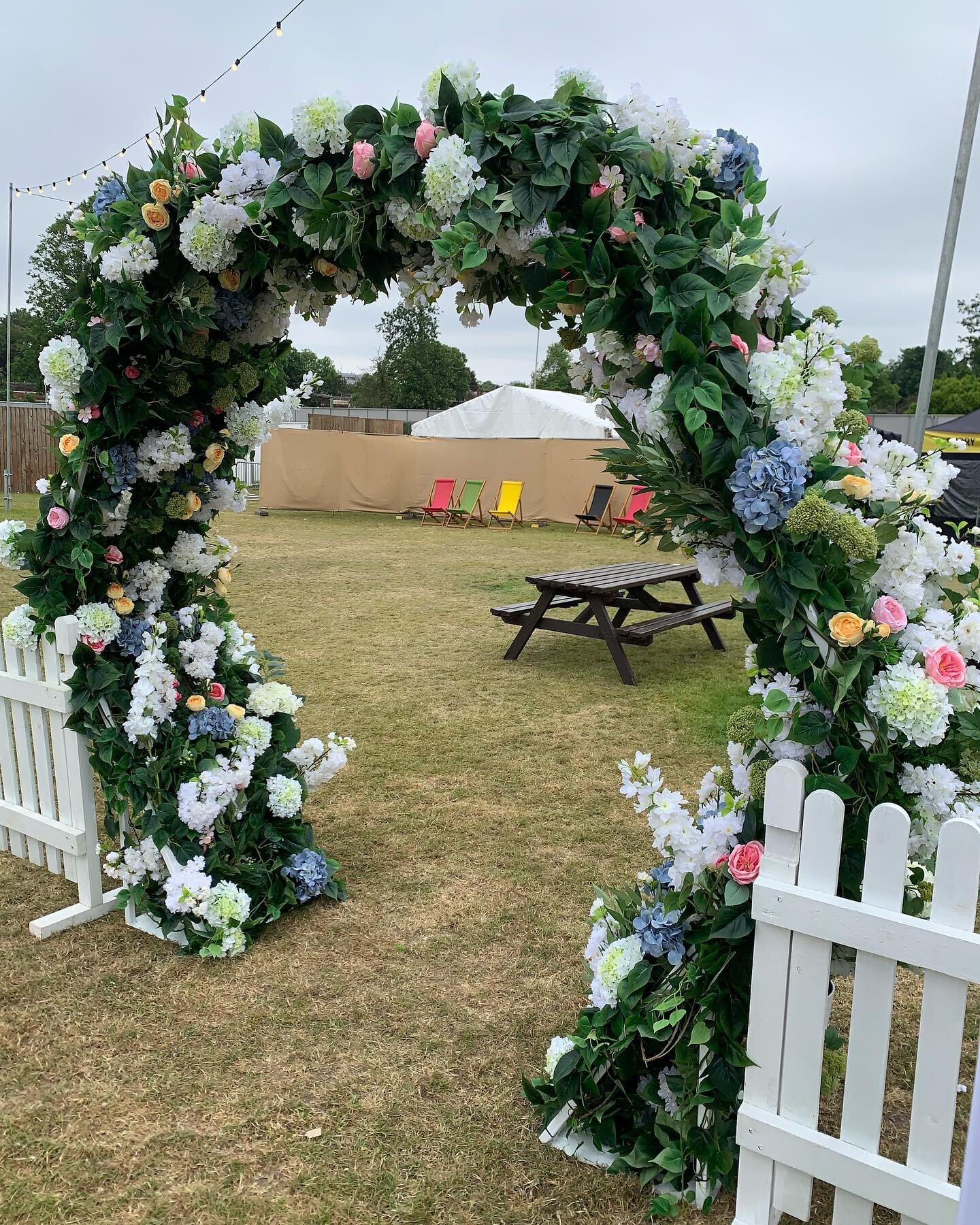 Stand dressing for @equalsagency at @mightyhoopla VIP area in Brockwell Park #brandactivations  #brandactivation #standdressing