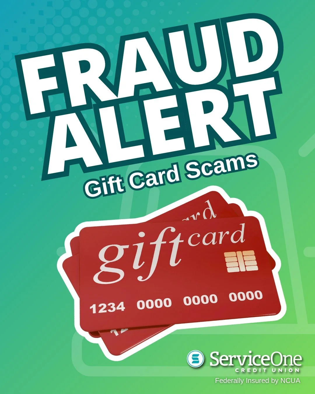 🚨FRAUD ALERT

🚩 No legitimate business, government agency, or financial institution will demand payment in gift cards. Scammers use urgency and fear to pressure people into buying gift cards and sharing the numbers immediately. If someone asks you 