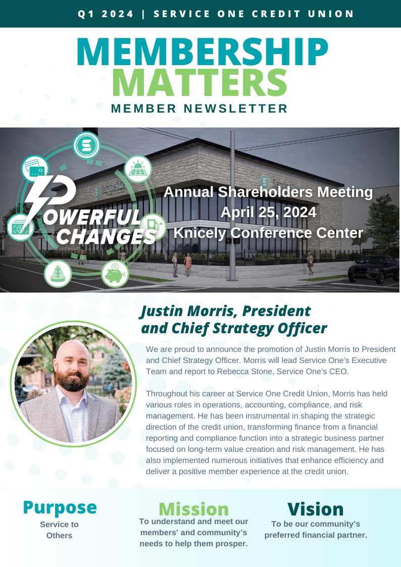 Page 1 of 4    Q1 2024  Service One Credit Union - Newsletter.png