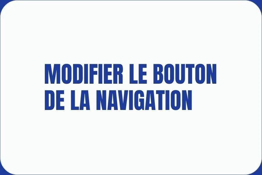 modifier le bouton de la navigation Squarespace (aka, le header)
