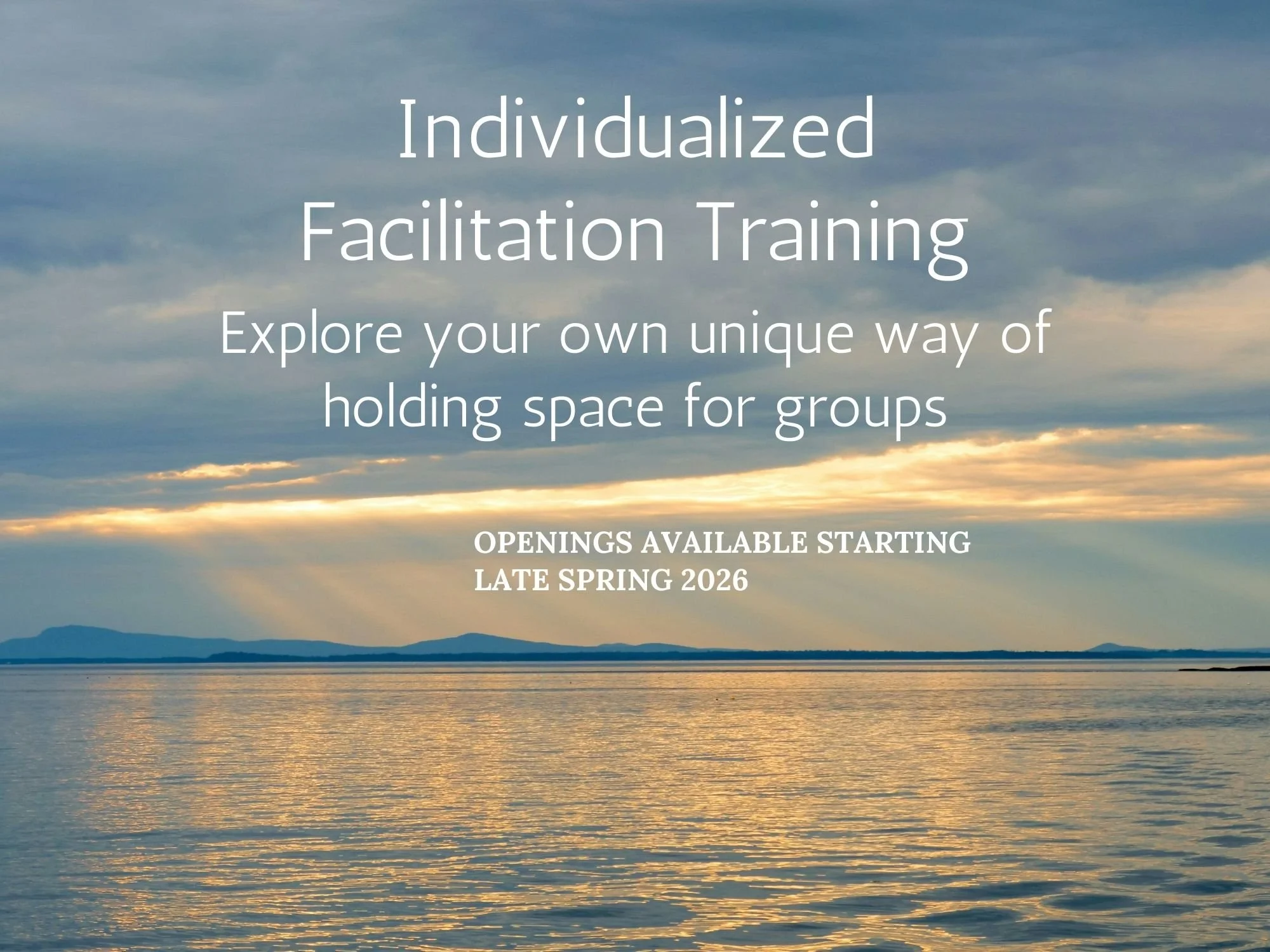 Individualized Facilitation Training