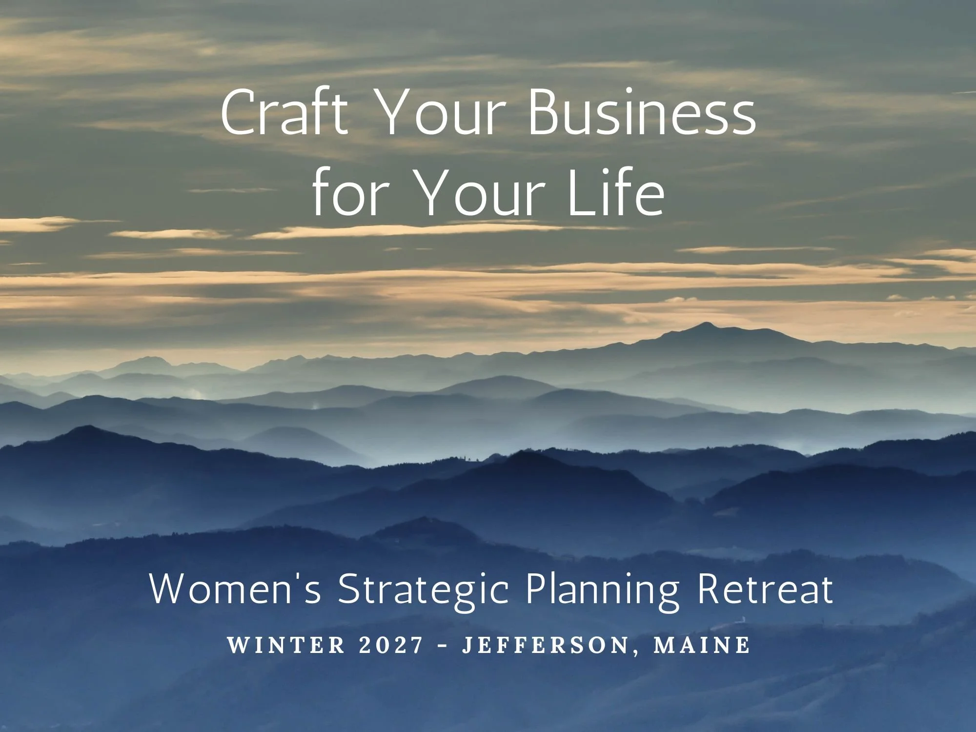Women’s Strategic Planning Retreat - January 2027