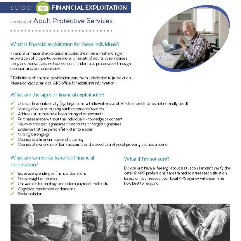 Financial Exploitation: Seniors