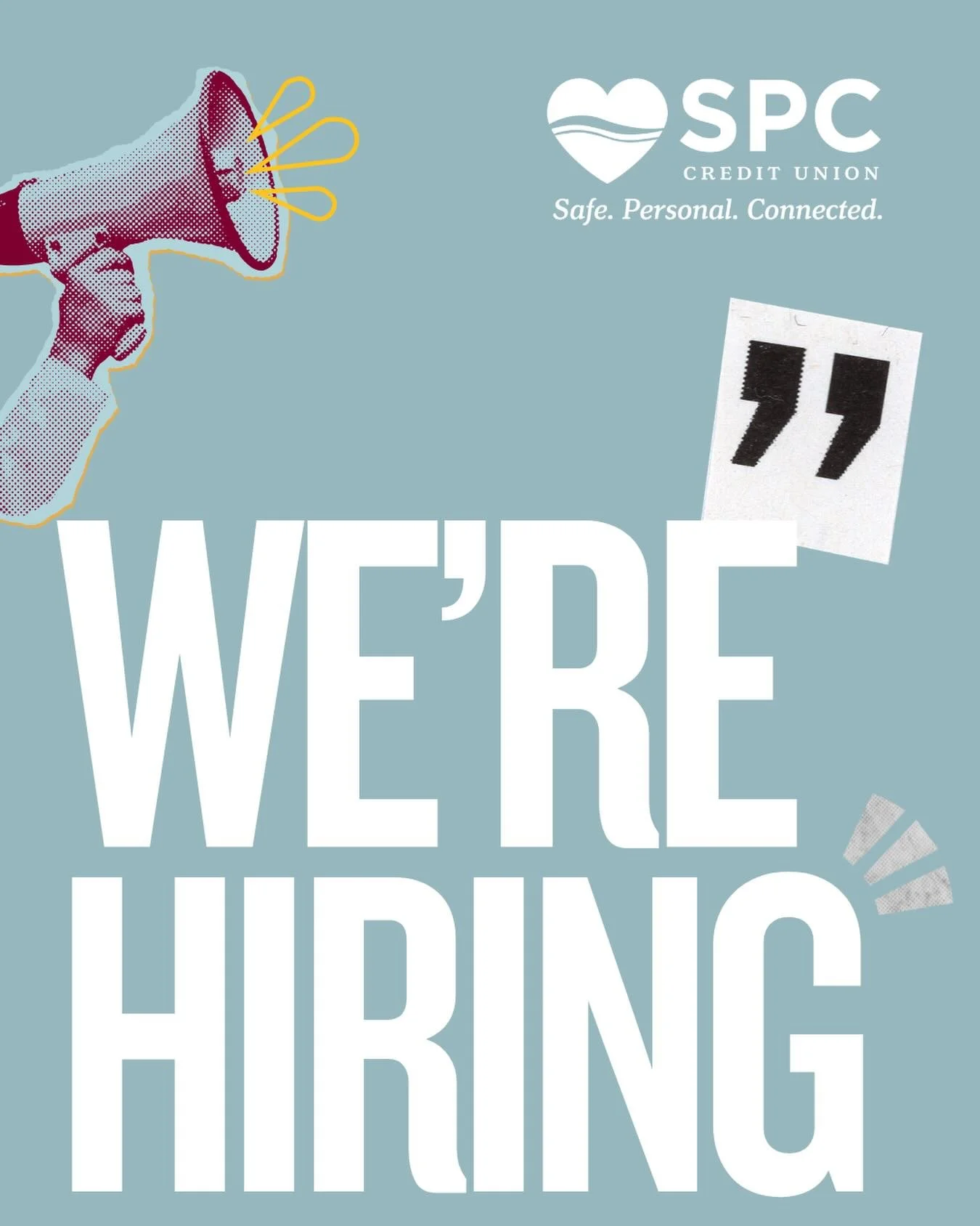 We&rsquo;re hiring at SPC Credit Union! Our team is expanding, and we&rsquo;re looking for new faces to join us in Cheraw, Hartsville, and Bennettsville. If you are ready to help our members step into their next big life milestones, there&rsquo;s a p