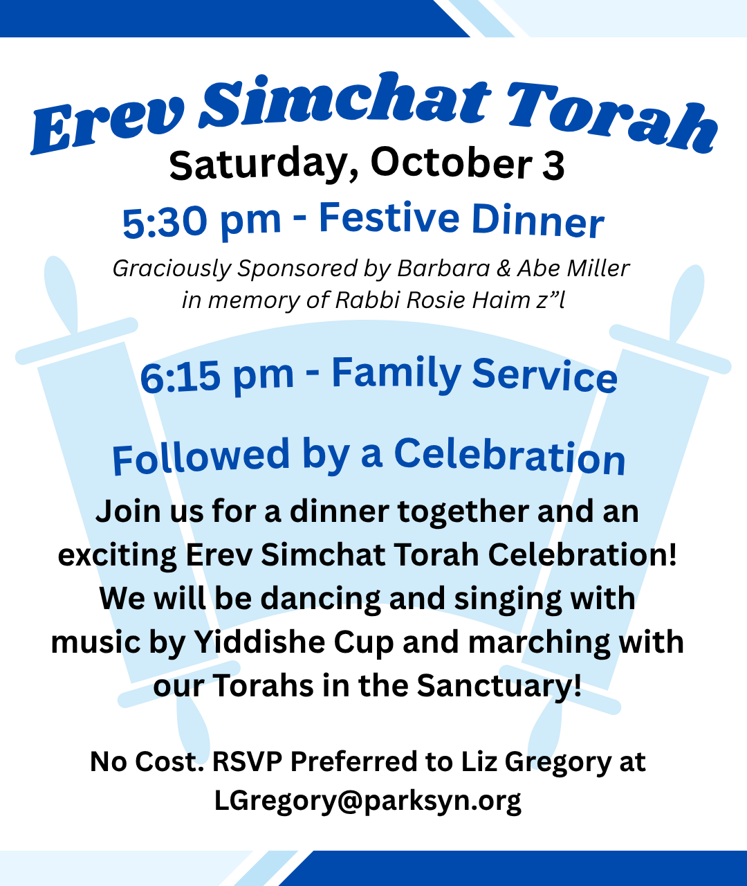 Erev Simchat Torah