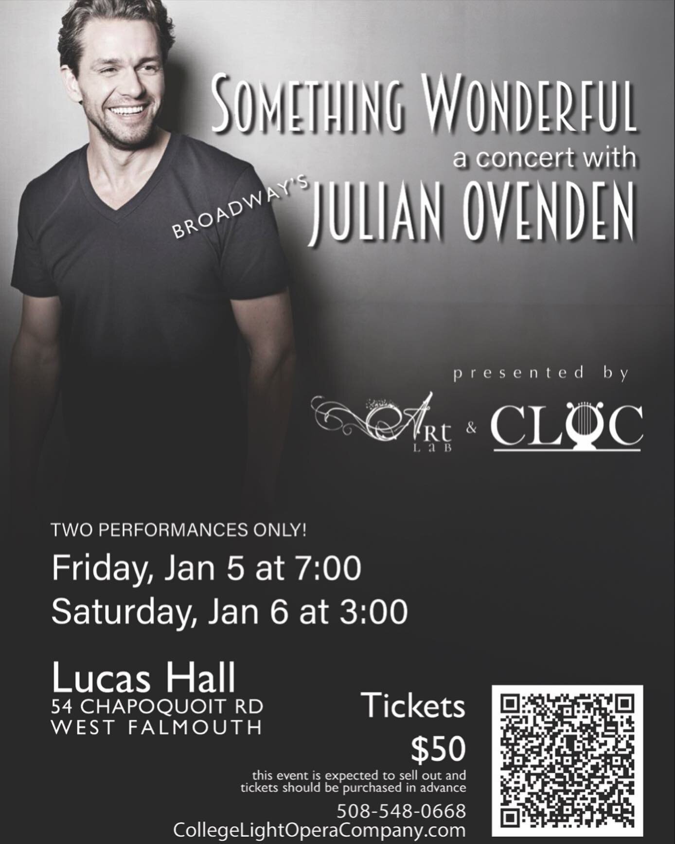 Something wonderful is coming to the cape! Seen in Bridgerton, Downton Abbey, and star of the West End; Julian Ovenden brings his musical talents to Lucas Hall this January. Get your tickets through the link in our bio!