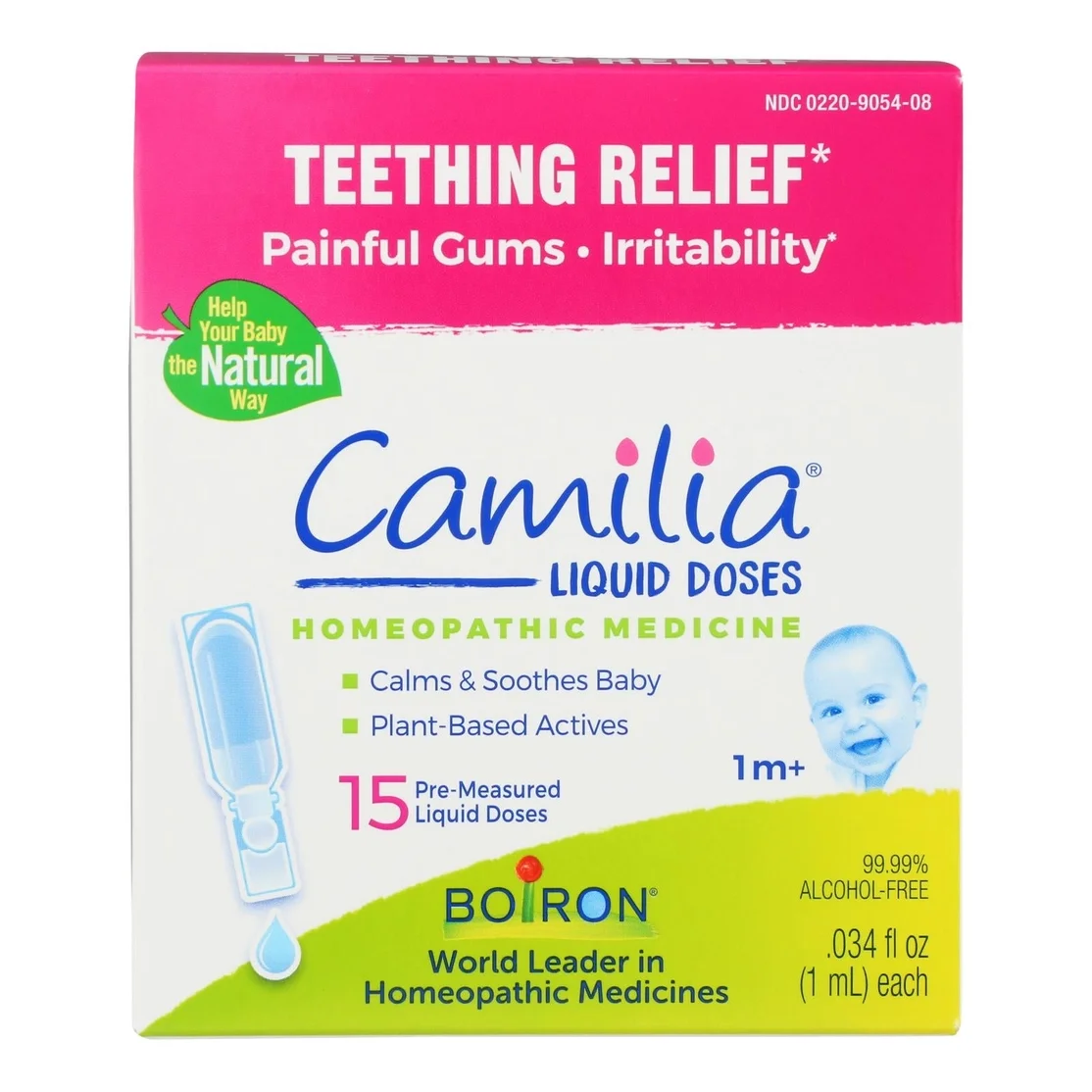 Boiron Camilia Tummy for Colic, Painful Gas, Bloating, & Fussiness- Sterile and Non-Drowsy Liquid Doses - 30 Count