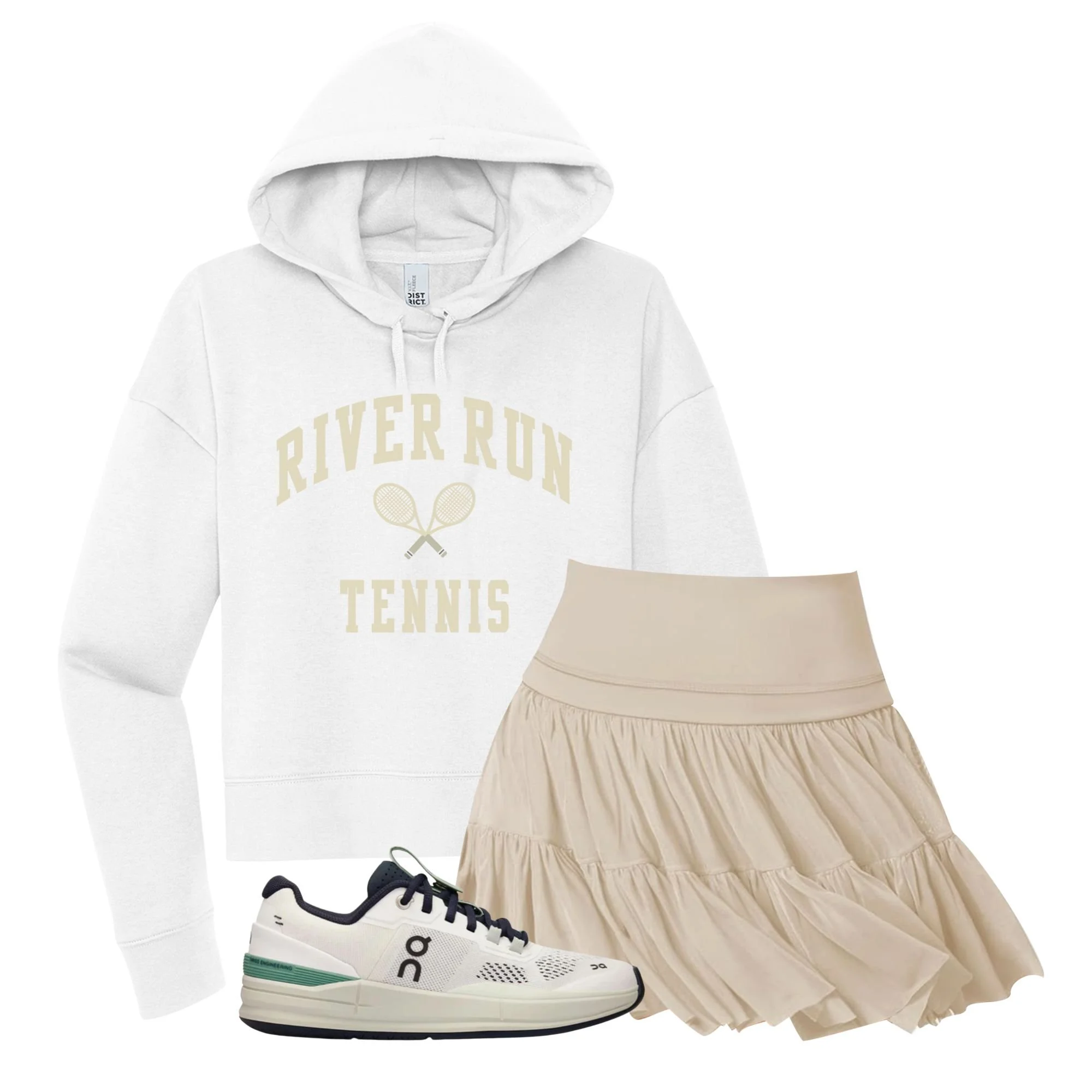 River Run Cropped Hoodie