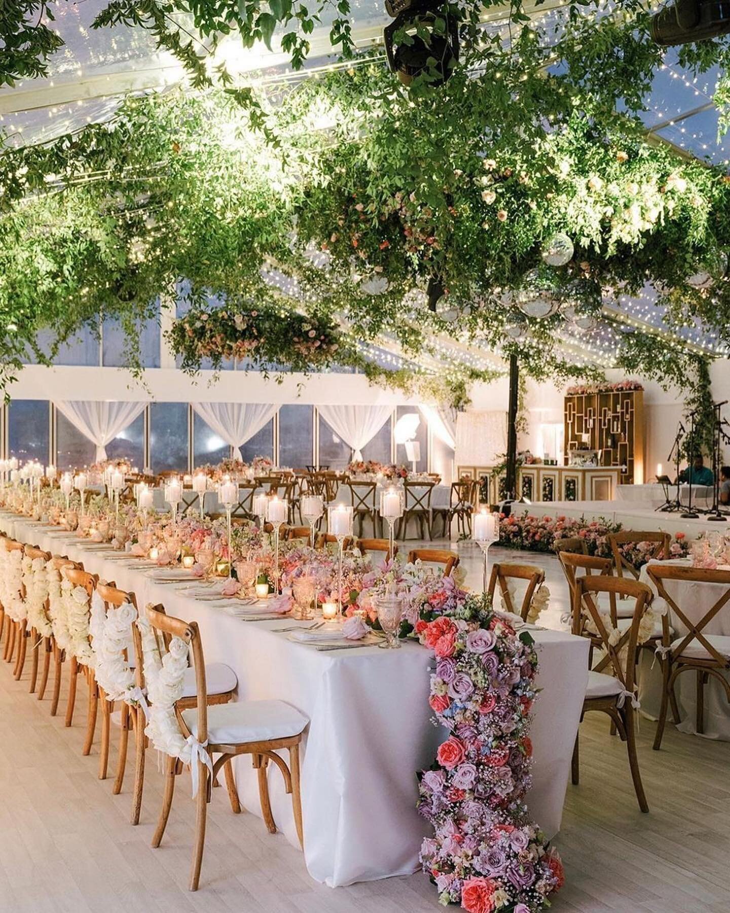 #Repost @brides
・・・
We live for an epic reception transformation! 🤩Take in the stunning florals, then swipe to see the space before this dream team brought this garden wedding vision to life. 
📸 @stettenwilson
📋: @poshpartygal
💐: @wildflowers.bah