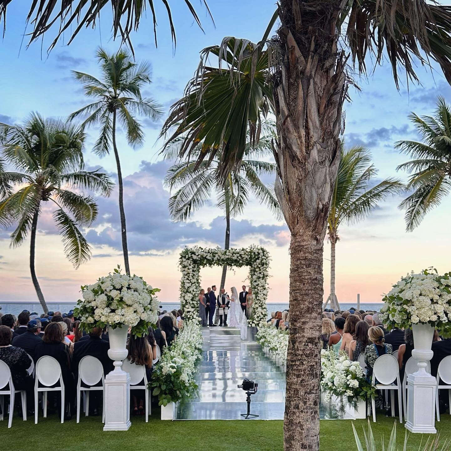 This evening&rsquo;s magical ceremony setting on the ocean in Palm Beach!