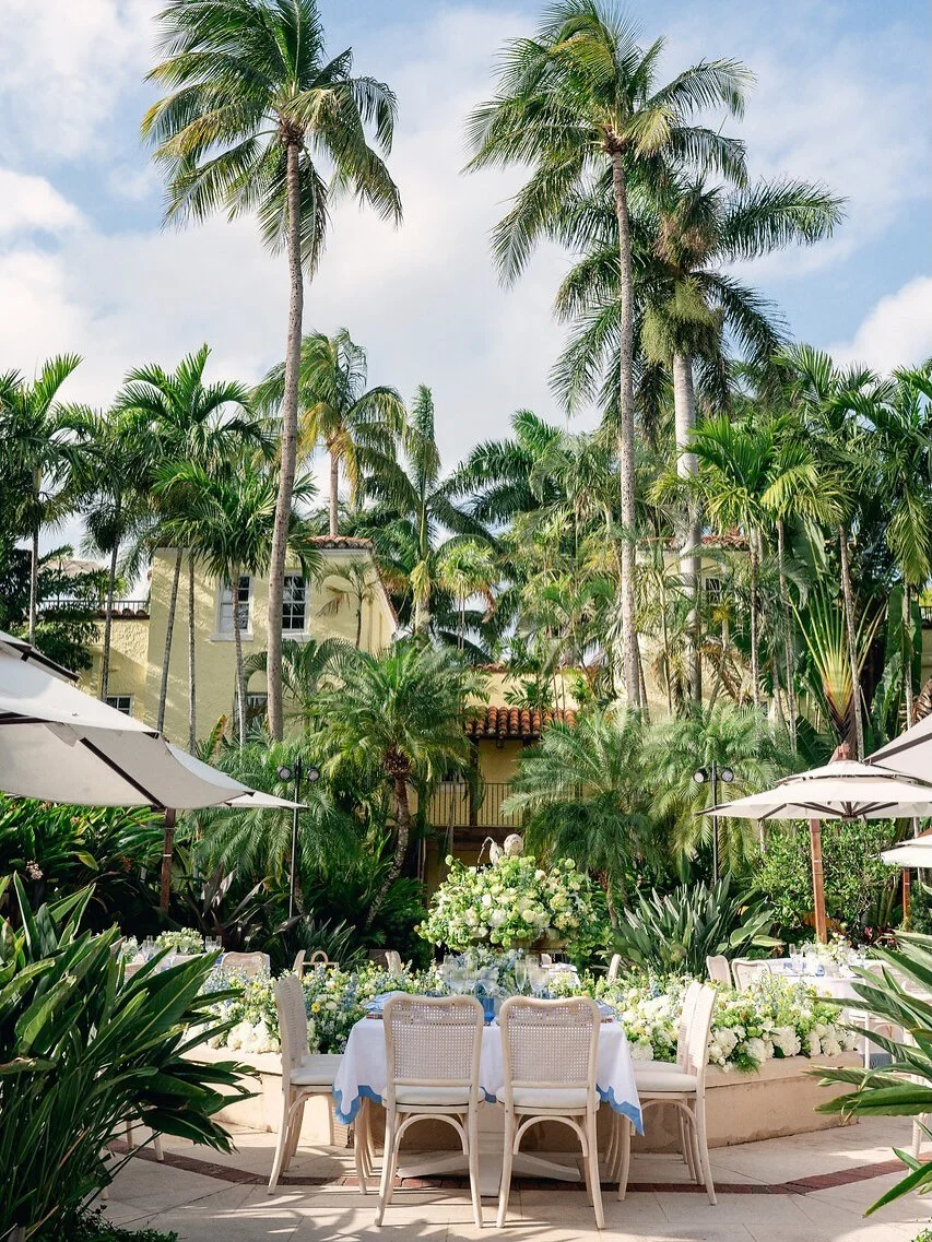 A Palm Beach rehearsal dinner to be remembered! We transformed the Brazilian Court into an enchanted dinner party beneath the stars!

Design, Floral &amp; Production: @rennyandreed 
Planning: @gldneventsco 
Venue: @thebraziliancourt 
Lighting: @frost