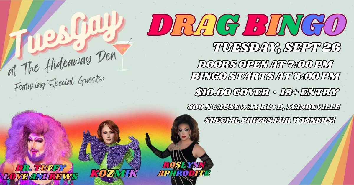 TuesGay: Drag Bingo at The Hideaway
