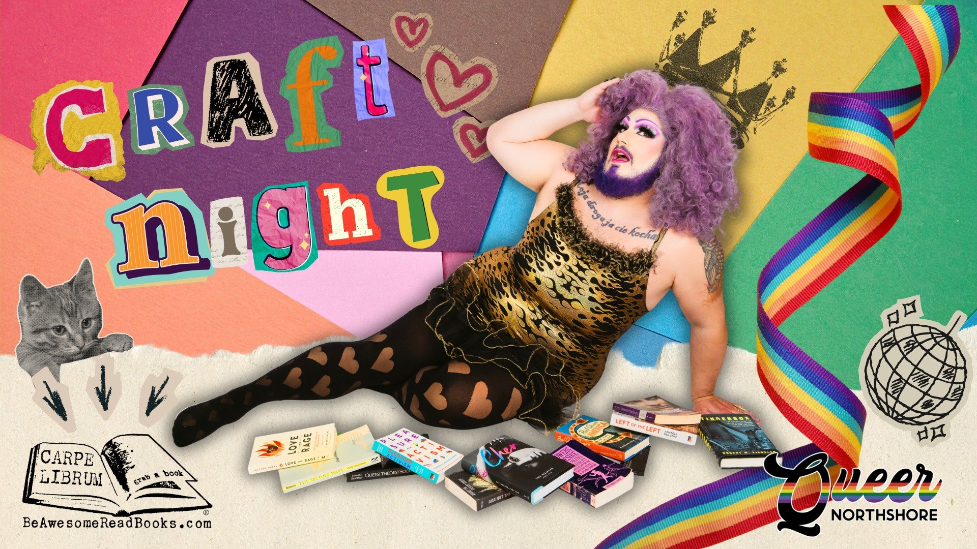 Craft Night with a Queen: paper-collaging workshop hosted by Tuffy Love
