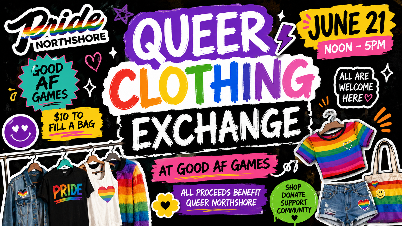 Queer Clothing Exchange at Good AF Games