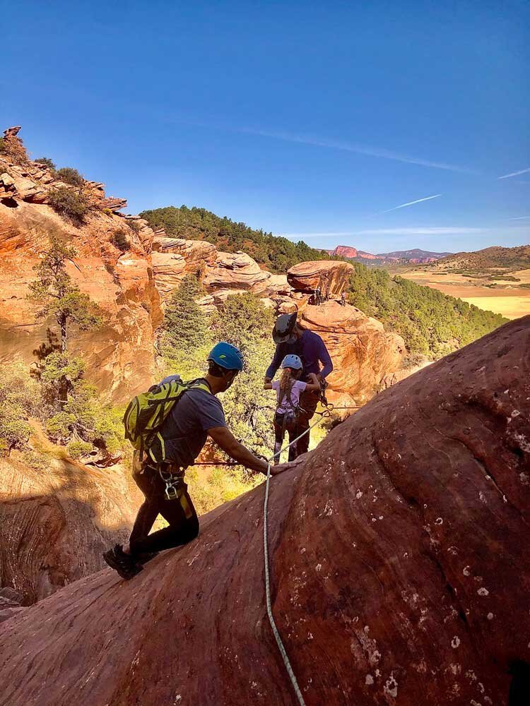 Half-day canyoneering includes 2 - 6 rappels