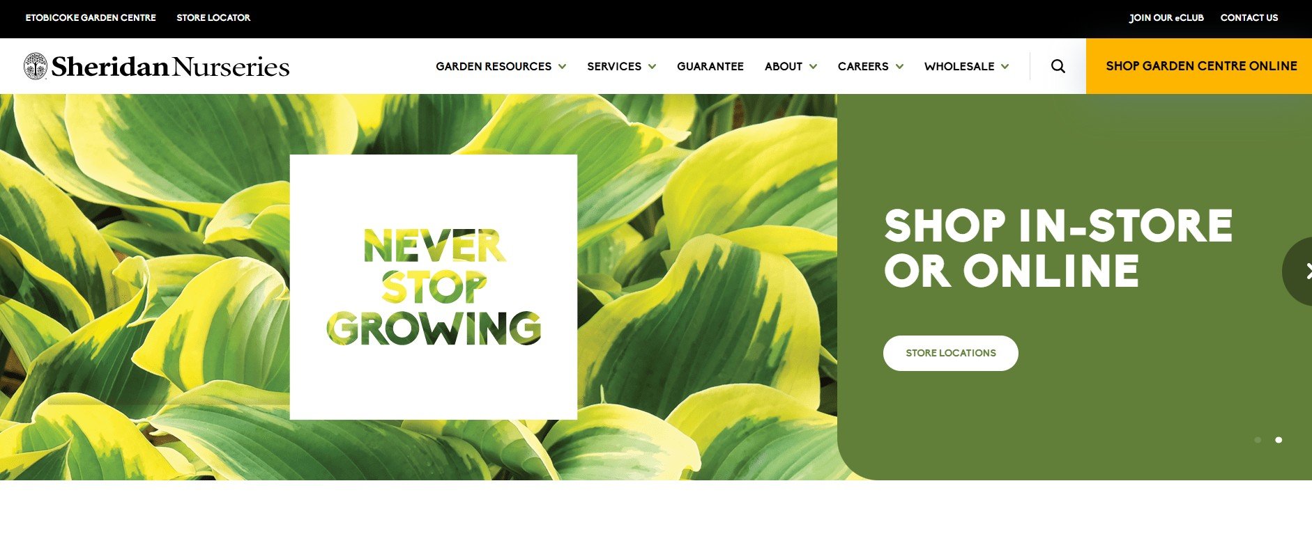 Sheridan Nurseries Homepage
