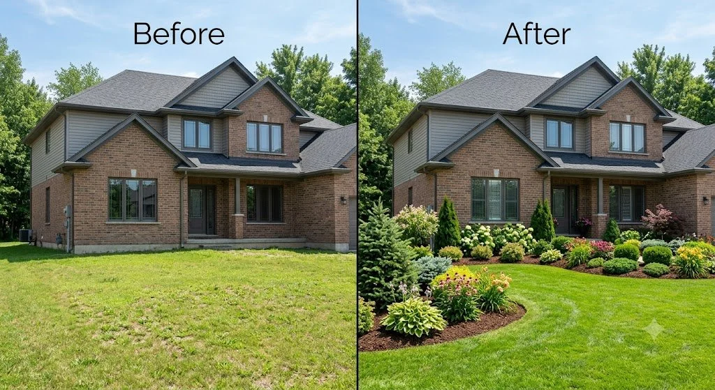 Example 1 before and after