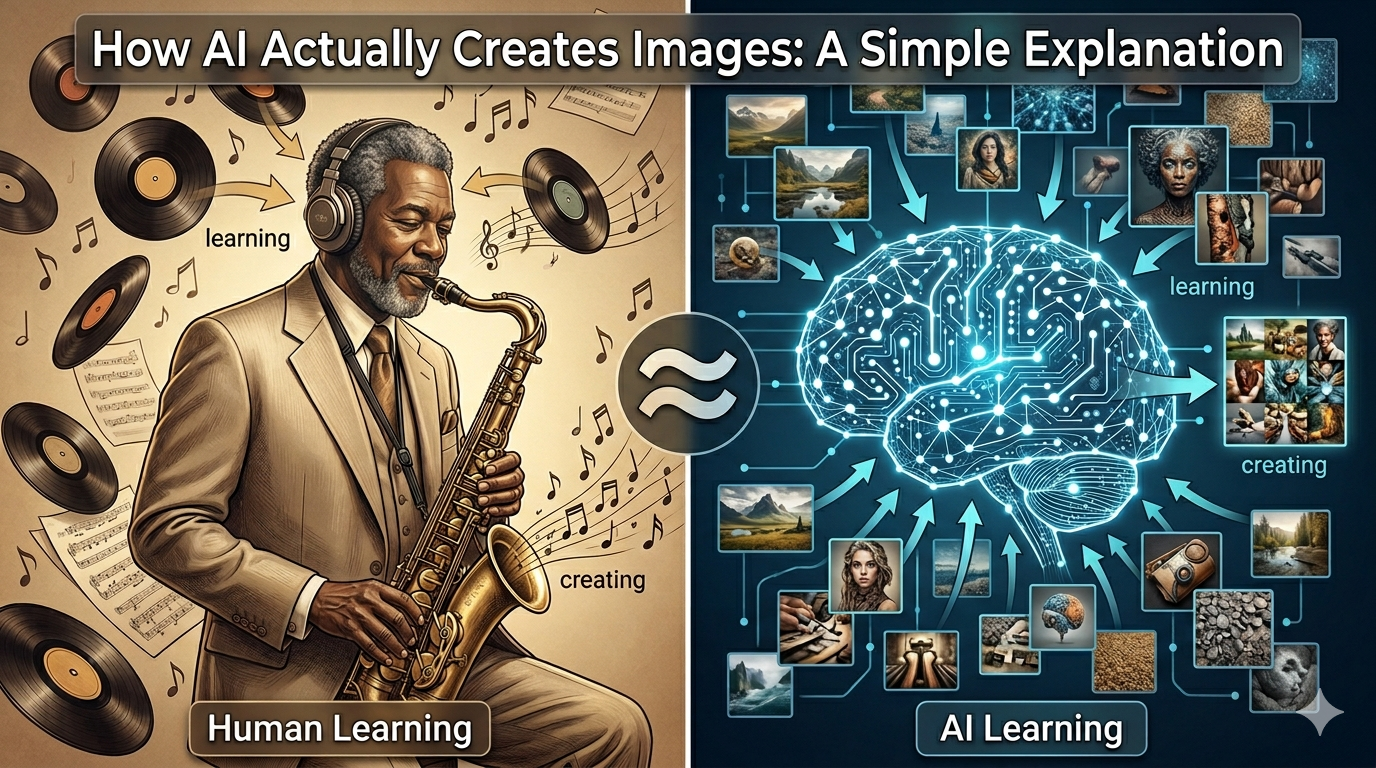 How AI Image Generators Actually Work: (Not Collage, Not Magic)