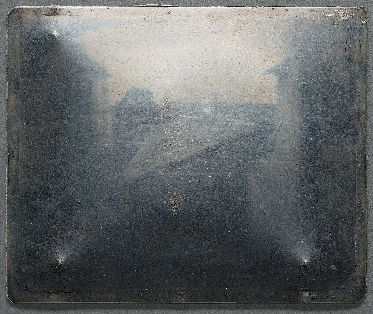 Nicéphore Niépce’s “point de vue” heliograph, the oldest surviving photograph