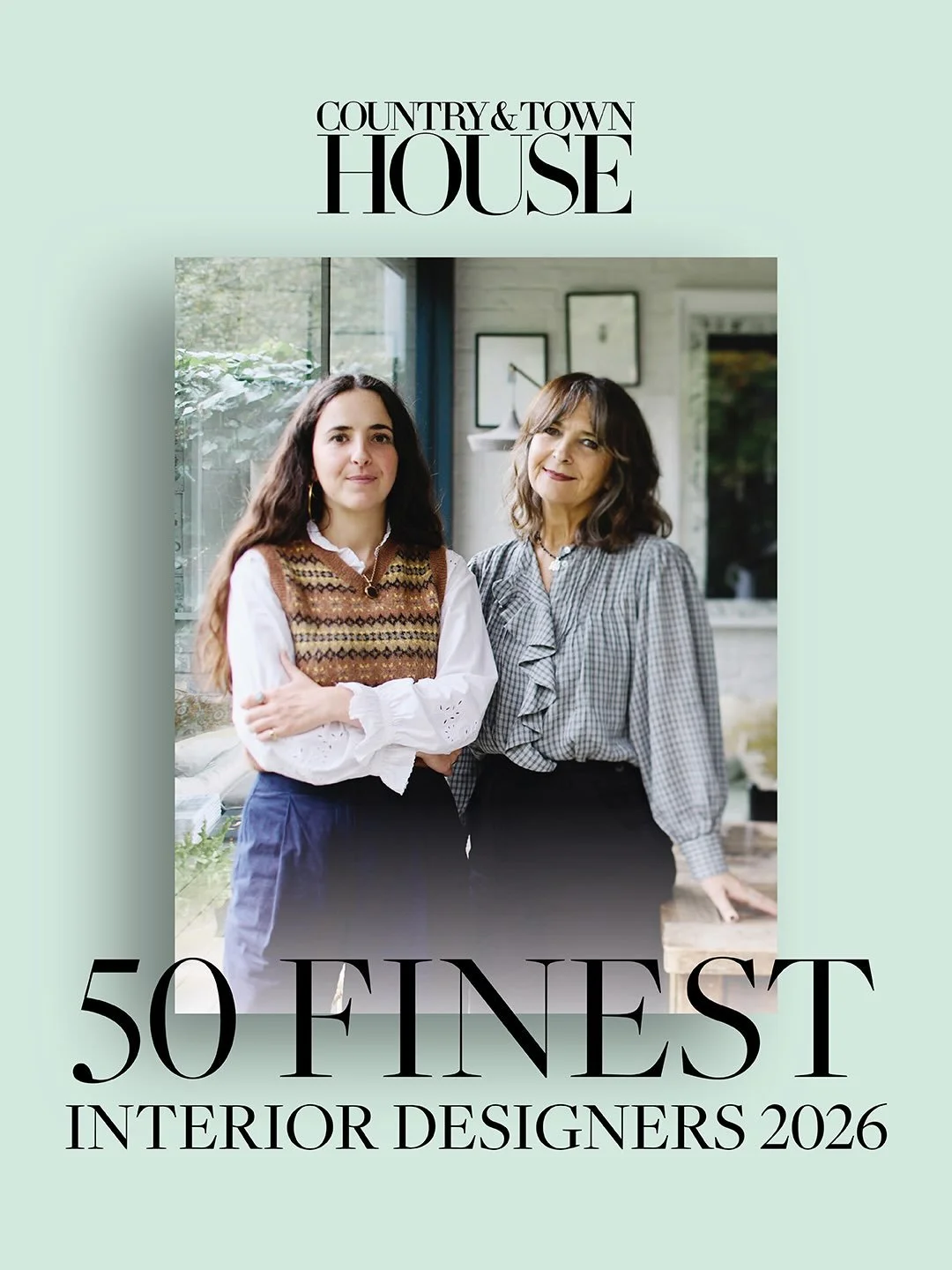We&rsquo;re so thrilled to be included in the @countryandtownhouse list of 50 Finest Interior Designers 2026 alongside so many designers we admire! Huge thanks to @carolewannett and everyone else involved. And as always to our brilliant team and coll