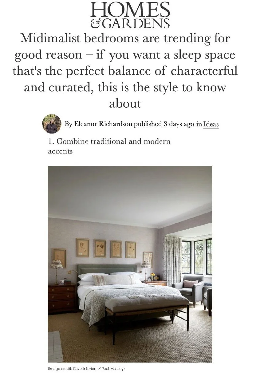 Homes & Gardens, Midimalist Bedrooms September 2025