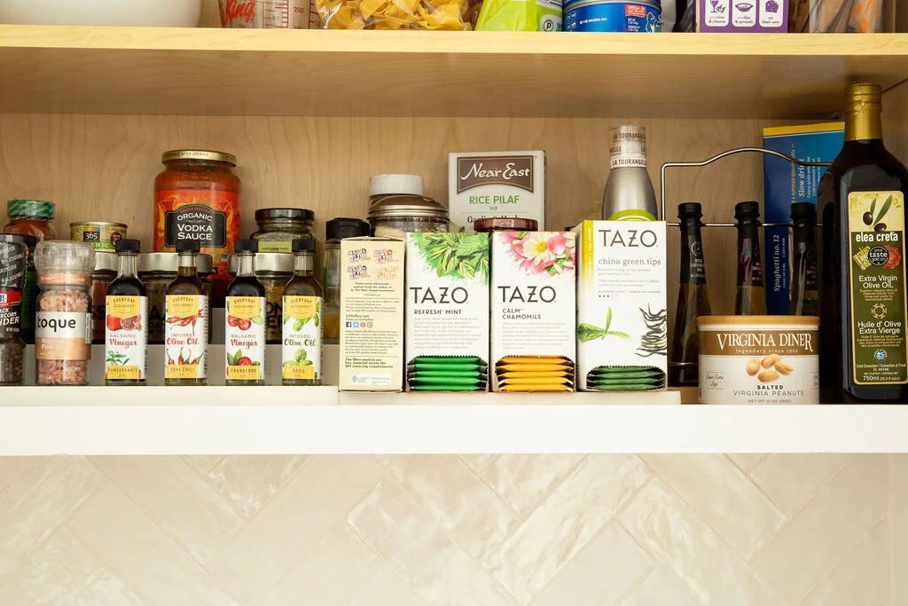 Fully stocked pantry.