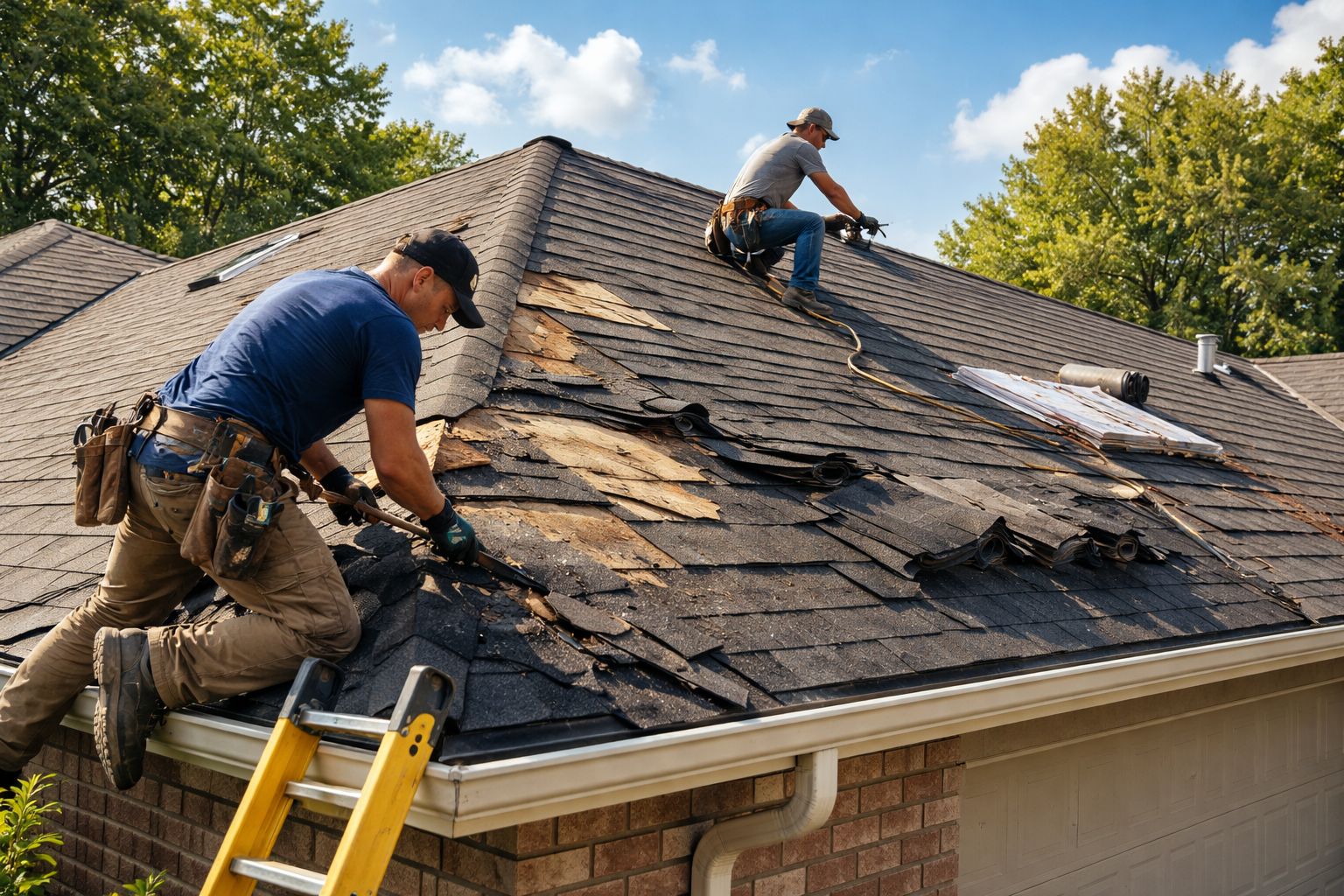 What to Do After Wind Storm Roof Damage in Sand Springs