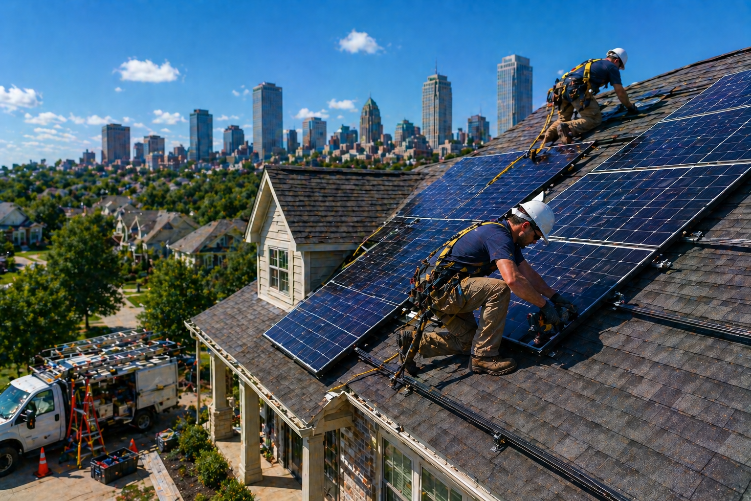 Solar panel installation