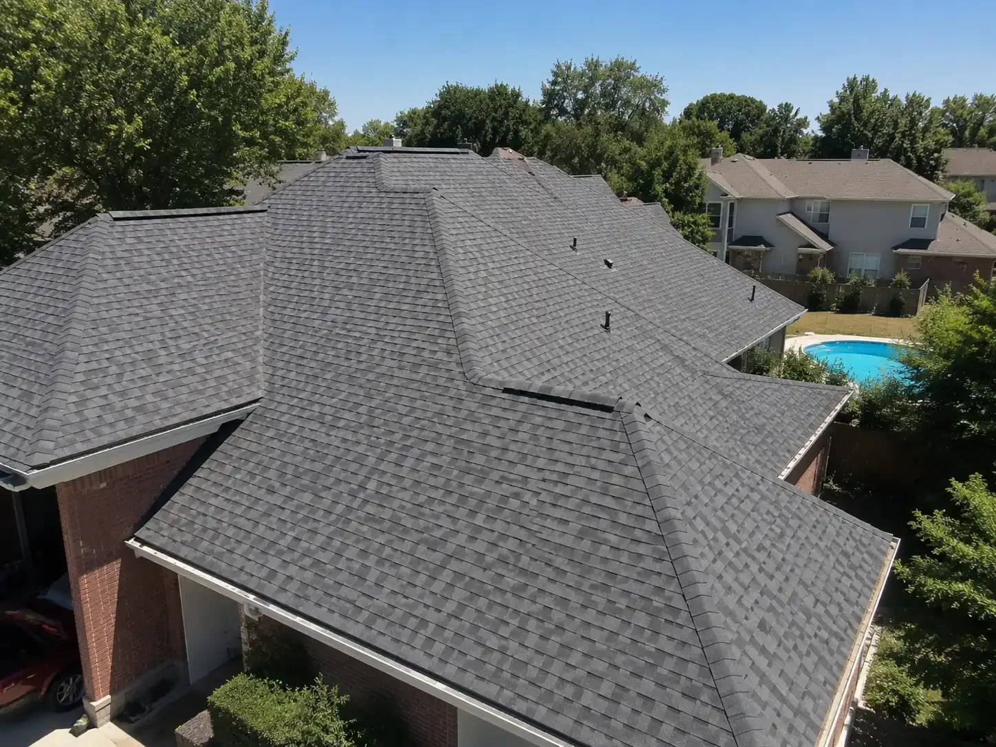 Black shingle roof Bixby OK