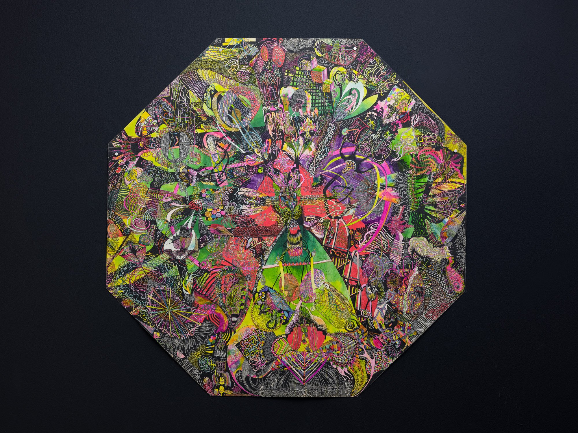 Ann Churchill, Octagonal Drawing, 1976, Ink on paper, 55.6 x 56 cm