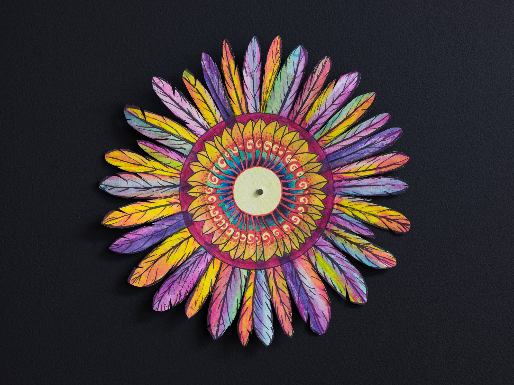 Ann Churchill, Untitled Circles, 2020-23,
Mixed media on paper, various dimensions.