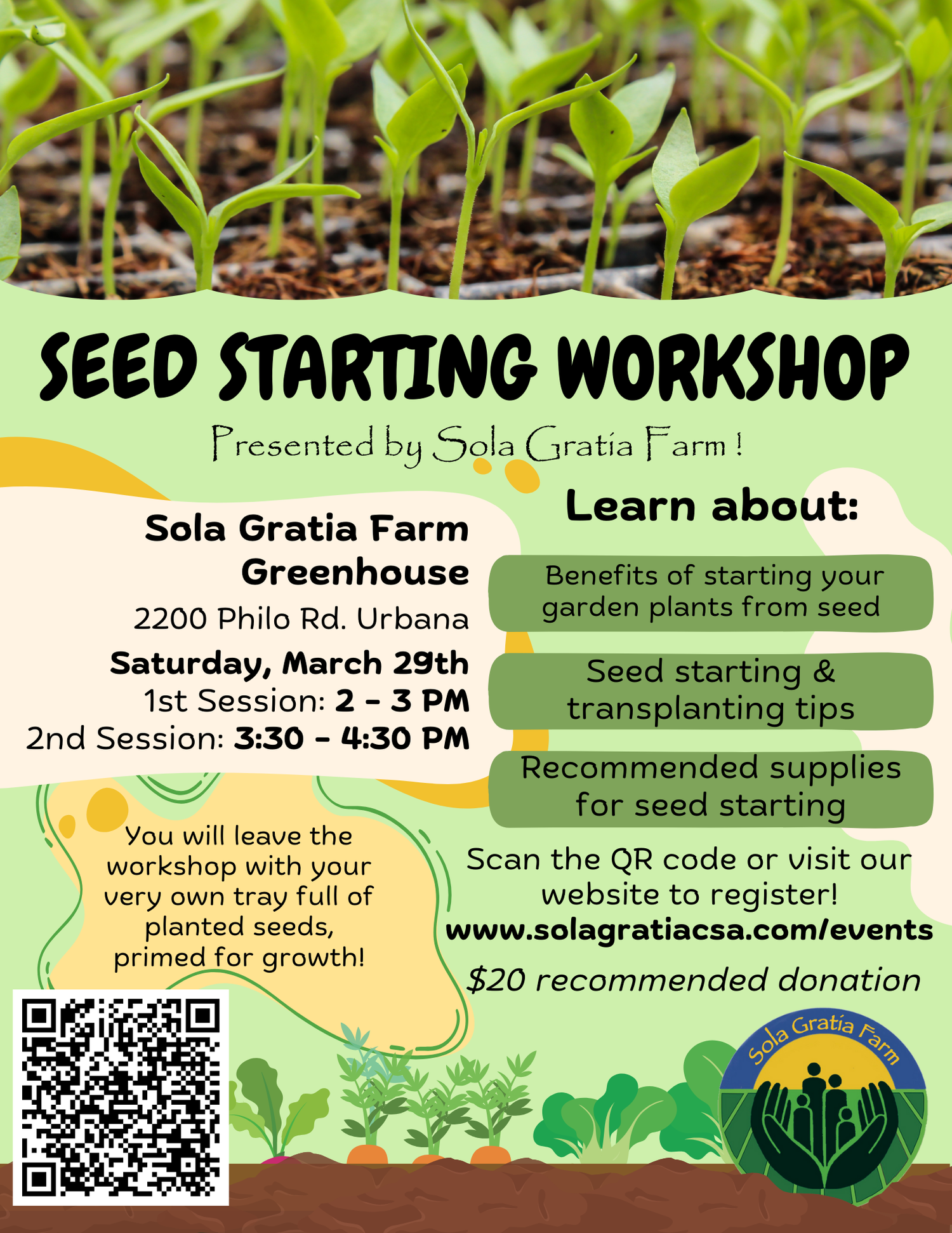 Seed Starting Workshop (SOLD OUT!) — Sola Gratia Farm