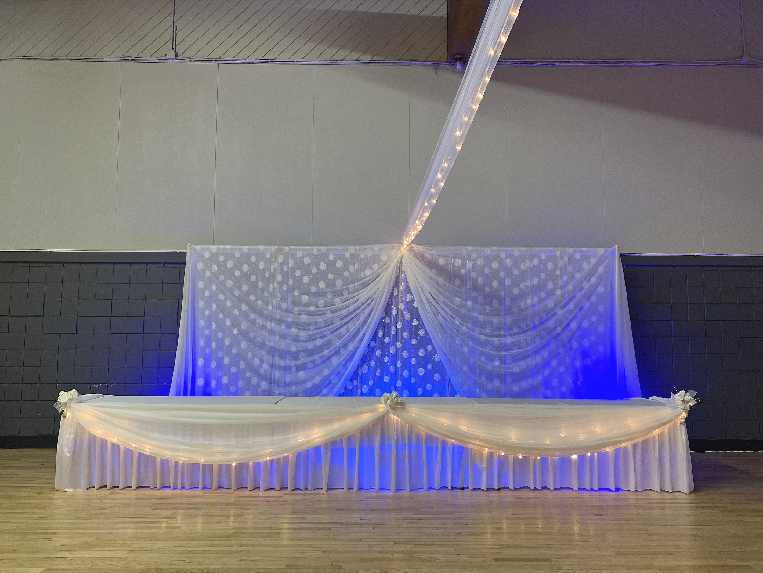 Wedding Backdrop with pipe and drape available for rent in Kelowna for Weddings