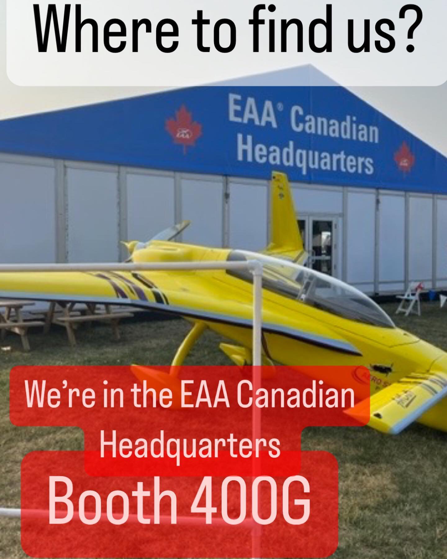 We&rsquo;re located in the EAA Canadian Headquarters. Near the Control Tower!!