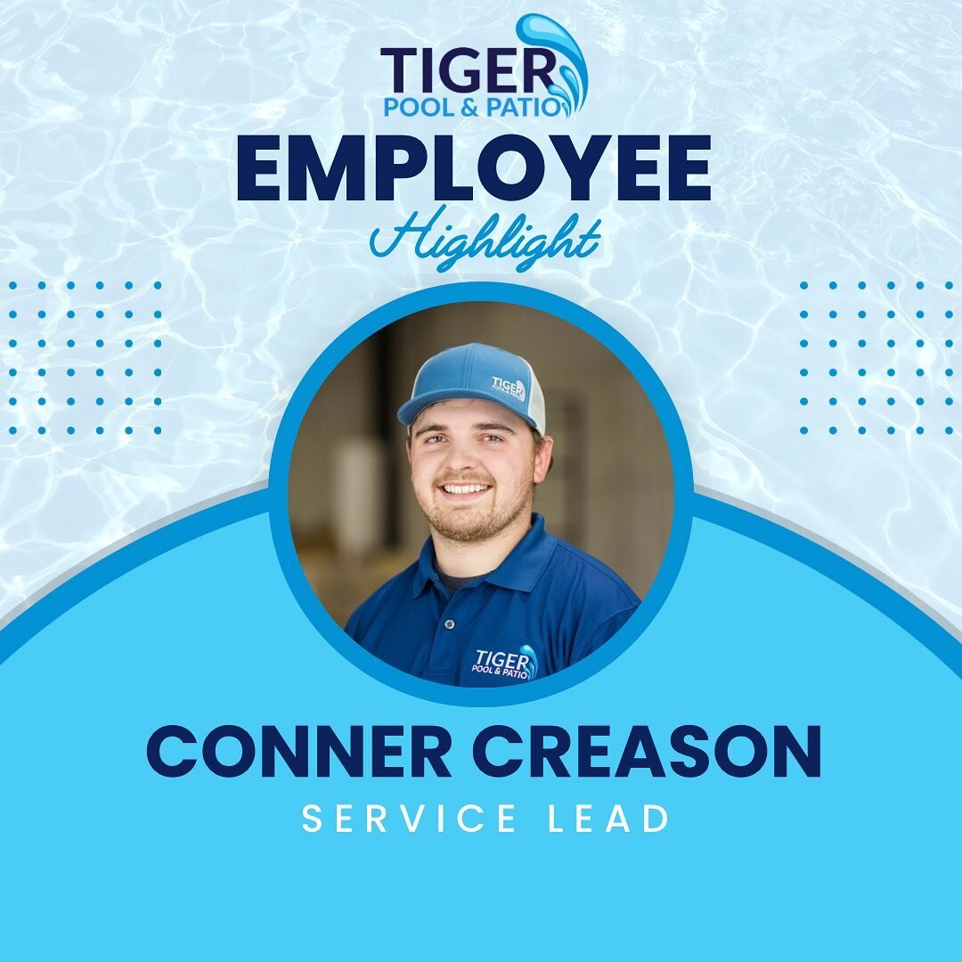 Everybody meet Conner!

Conner has been with the company since 2019 and he is our expert Lead in service! 🙌🙌🙌

He&rsquo;s the man who knows how to keep your equipment running smoothly and your chemistry in check so you can enjoy clear blue water a