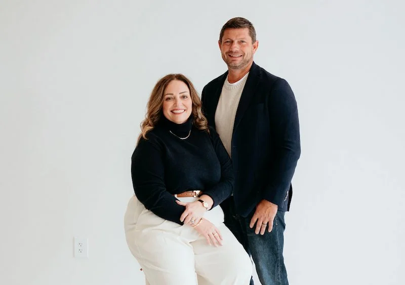 Mike and Jennifer, owners of Tiger Pool and Patio—Kansas City's trusted inground pool contractor and vinyl liner pool builder.