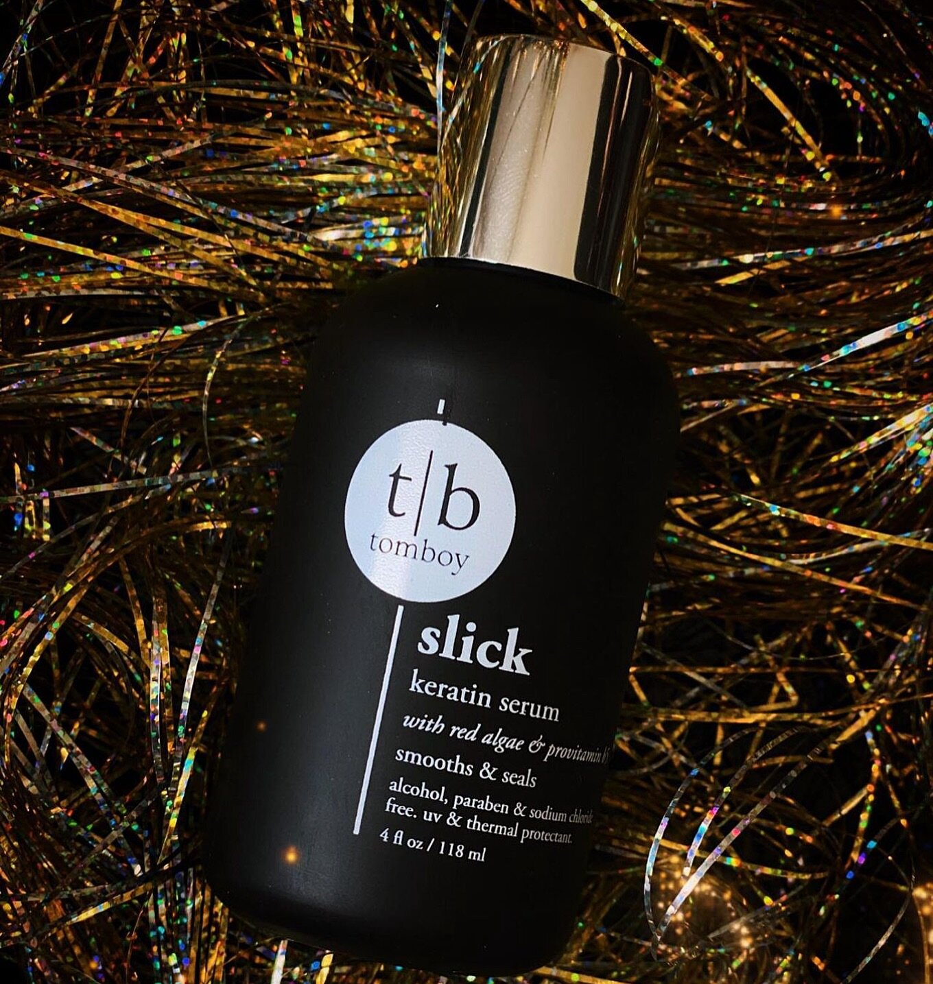 Deck the halls with....Slick Keratin Serum 🎄 it&rsquo;s not too early to start your holiday shopping with @tomboyhaircare! Shop online at www.tomboyhaircare.com