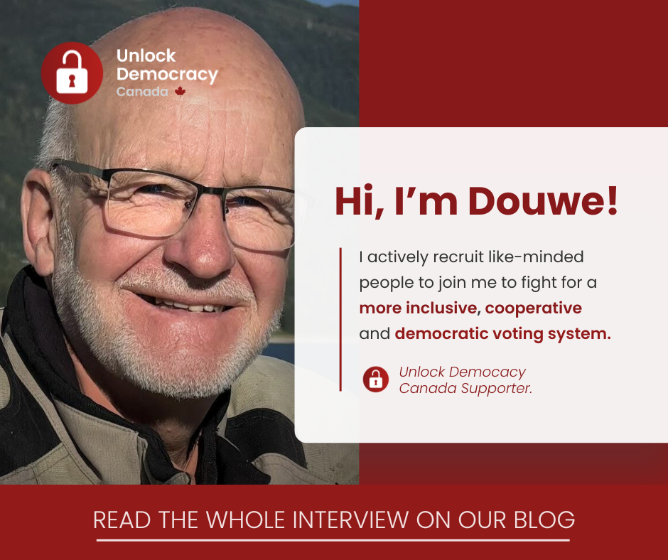 An interview with a supporter: Douwe Spriensma, Board member of Fair Vote Edmonton