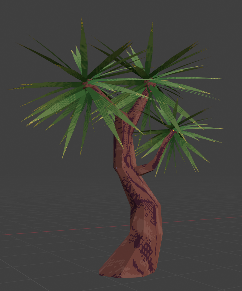 An elegant, low-poly tree.