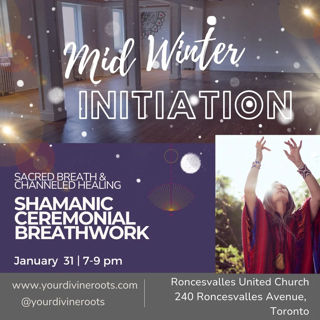 📣HELLO TORONTO!⁠
NEW POP UP CEREMONY!⁠
⁠
Jan 31 | 7-9 pm | Roncesvalles United Church📍⁠
⁠
This is not a New Year ceremony driven by urgency or pressure.⁠
This is a midwinter initiation.⁠
⁠
A moment to listen beneath the noise of the world.⁠
To rele