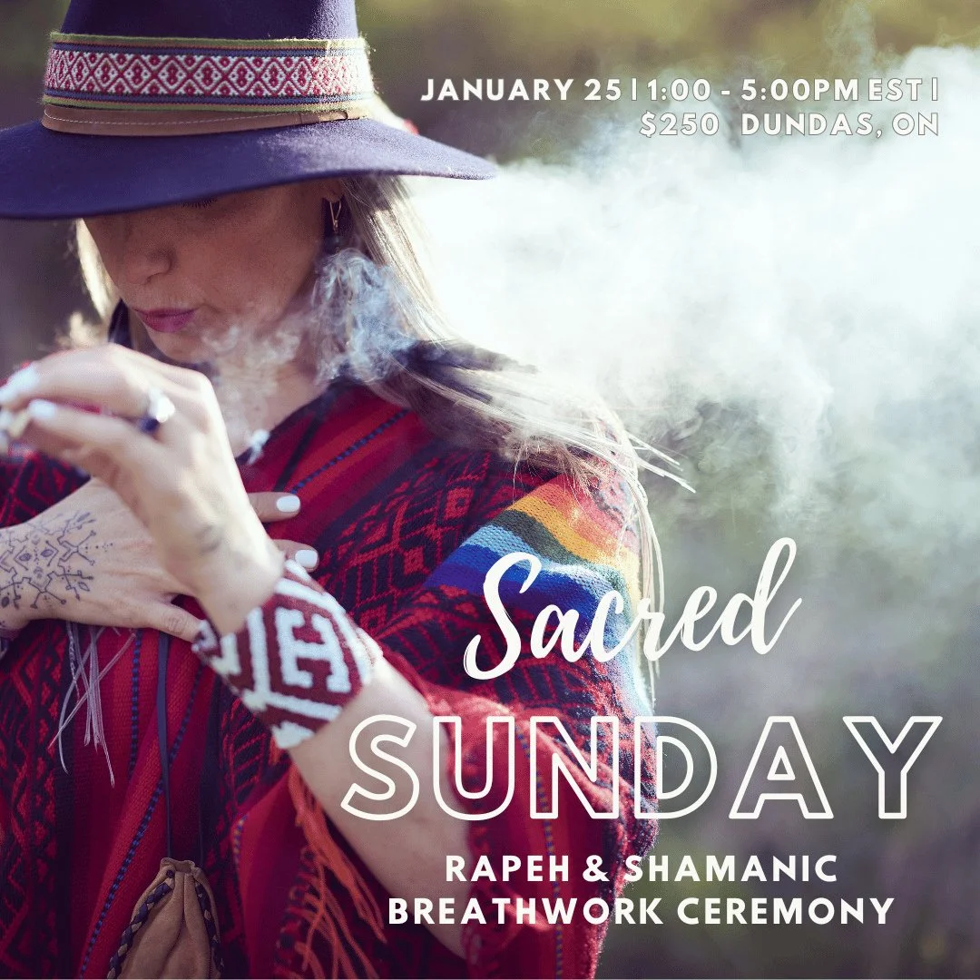 🪶Sacred Sunday | Rapeh &amp; Shamanic Breathwork Ceremony⁠ 🪶⁠
⁠
📣ONLY 2 SPOTS LEFT!📣⁠
⁠
January 25 | $250 | Dundas, ON⁠
⁠
We come together for a deep dive afternoon of the Sacred.⁠
⁠
We will sit with a sacred snuff that includes tobacco and other
