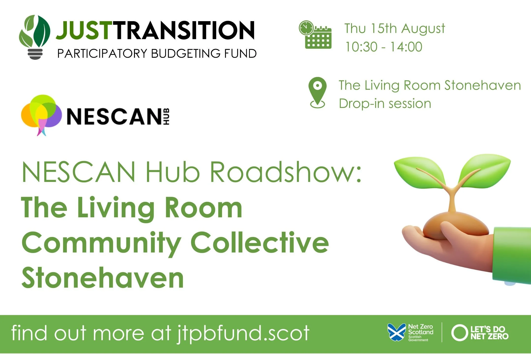 NESCAN Hub Roadshow: The Living Room, Community Collective Stonehaven