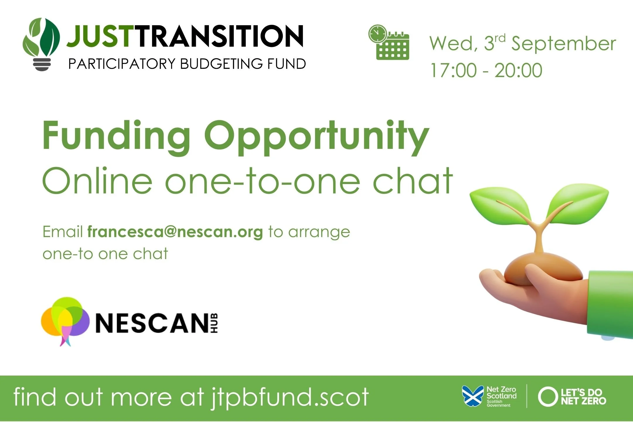 Funding Opportunity: Online one-to-one chats