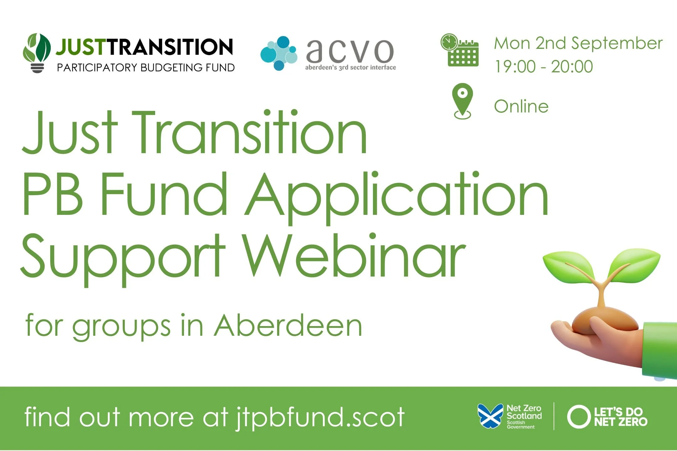 Just Transition PB Fund Application Support Webinar for Aberdeen