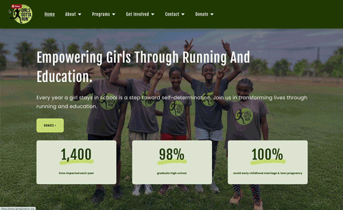 Girls Gotta Run homepage