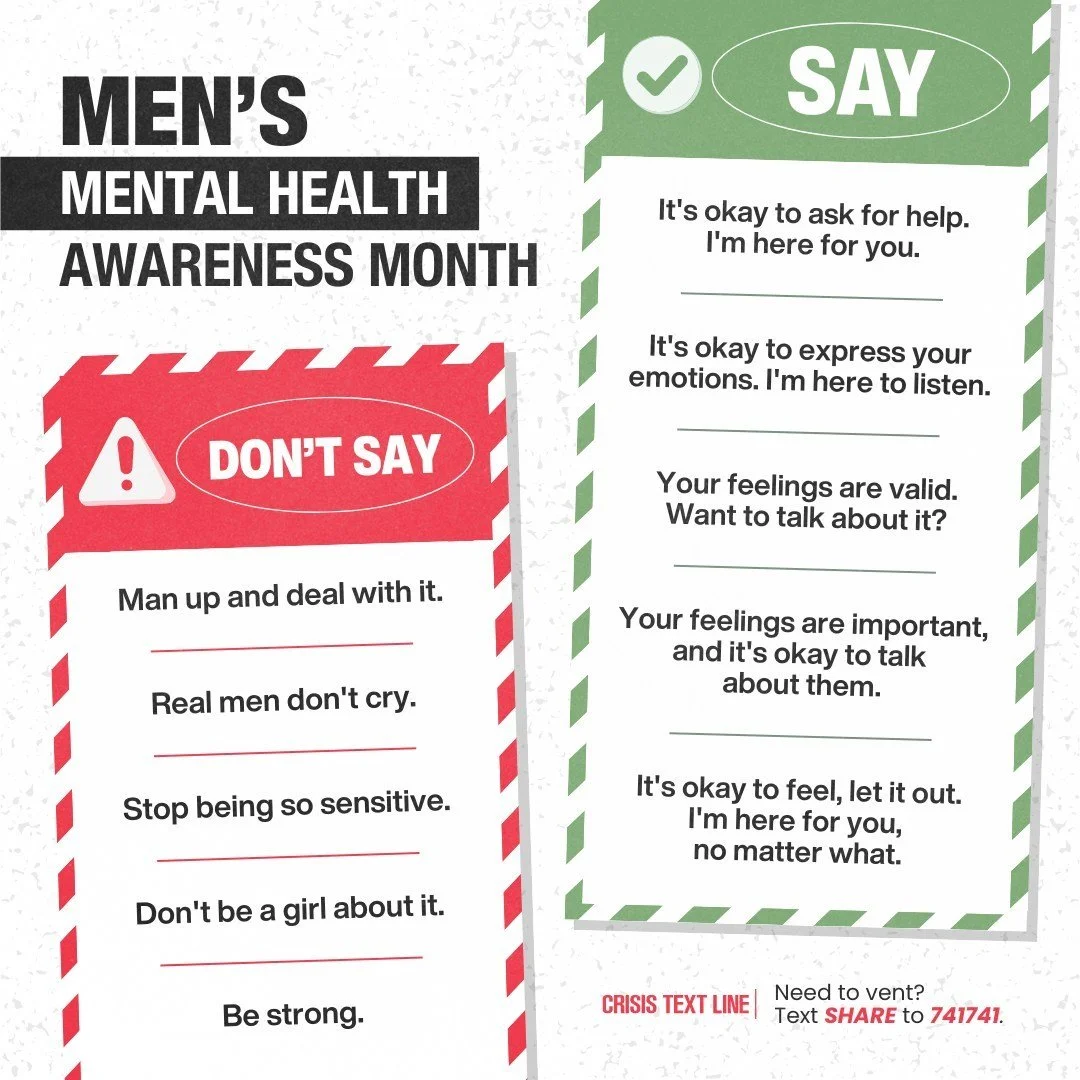Social Media: Men's Mental Health Awareness Month