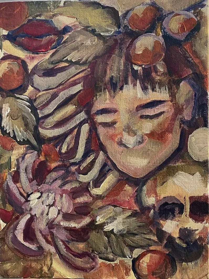 Untitled (2021) 
11 x 9 in 
acrylic on canvas 