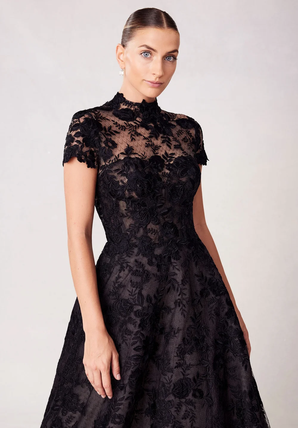 Black Long flowy Pre wedding Gown main image 1