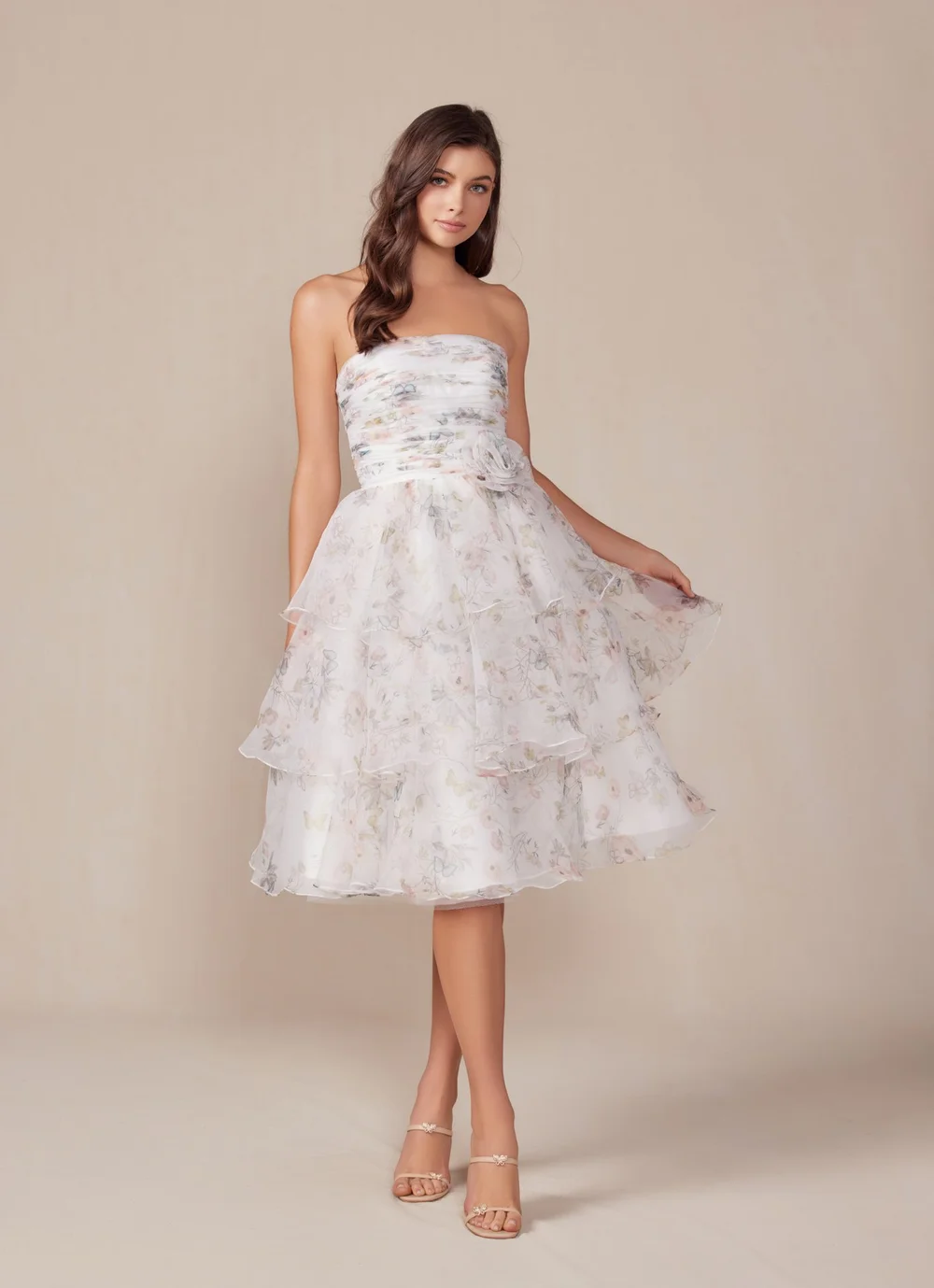 Flora-White Floral-Sizes 4, 10, & 16  Bridal Chateau